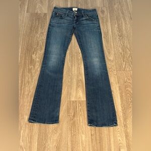 Hudson Jeans Blue Flare Wide Leg Denim